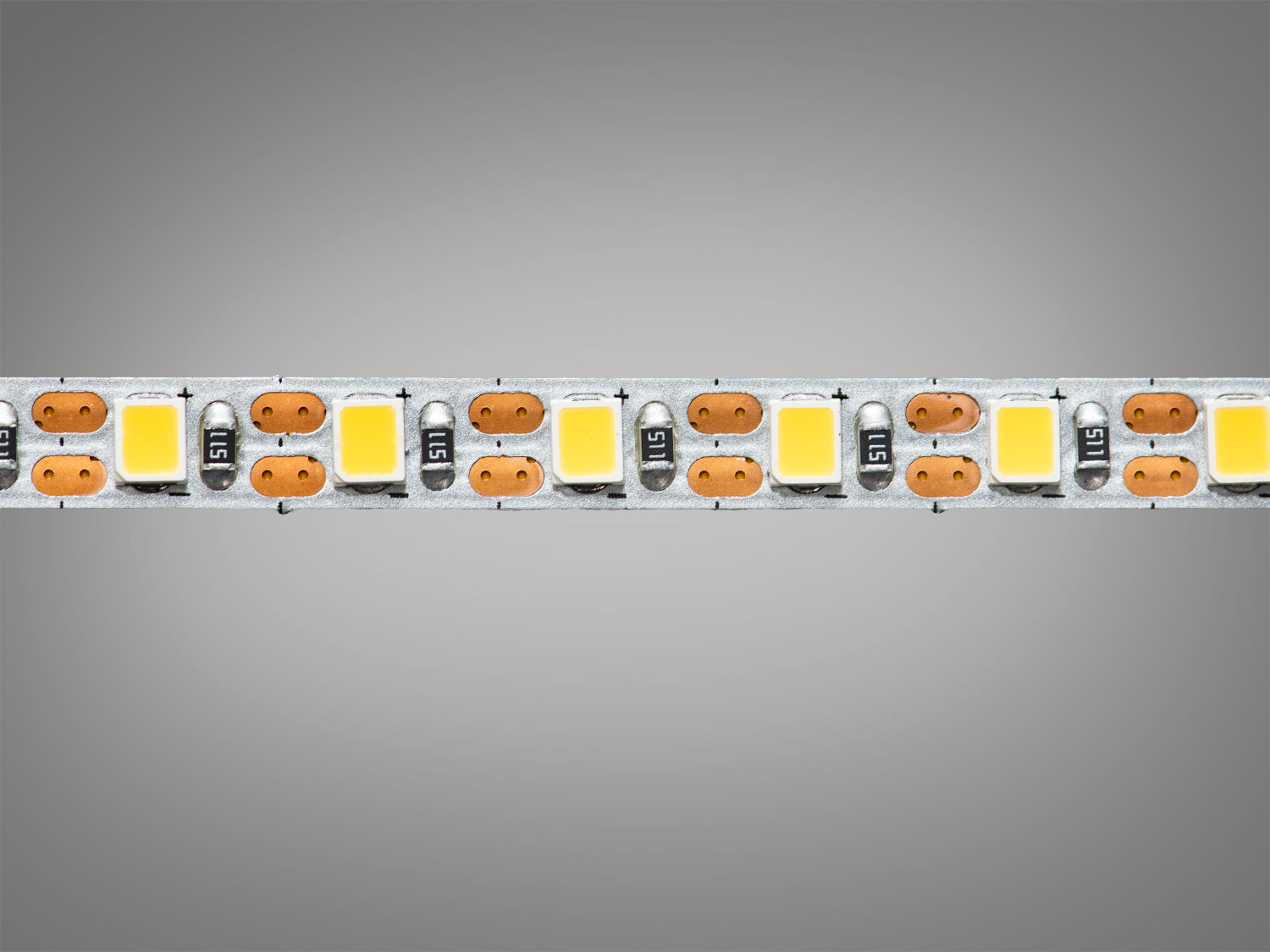 LED стрічка 12В, 120 діодів на метр, 5мм, теплий