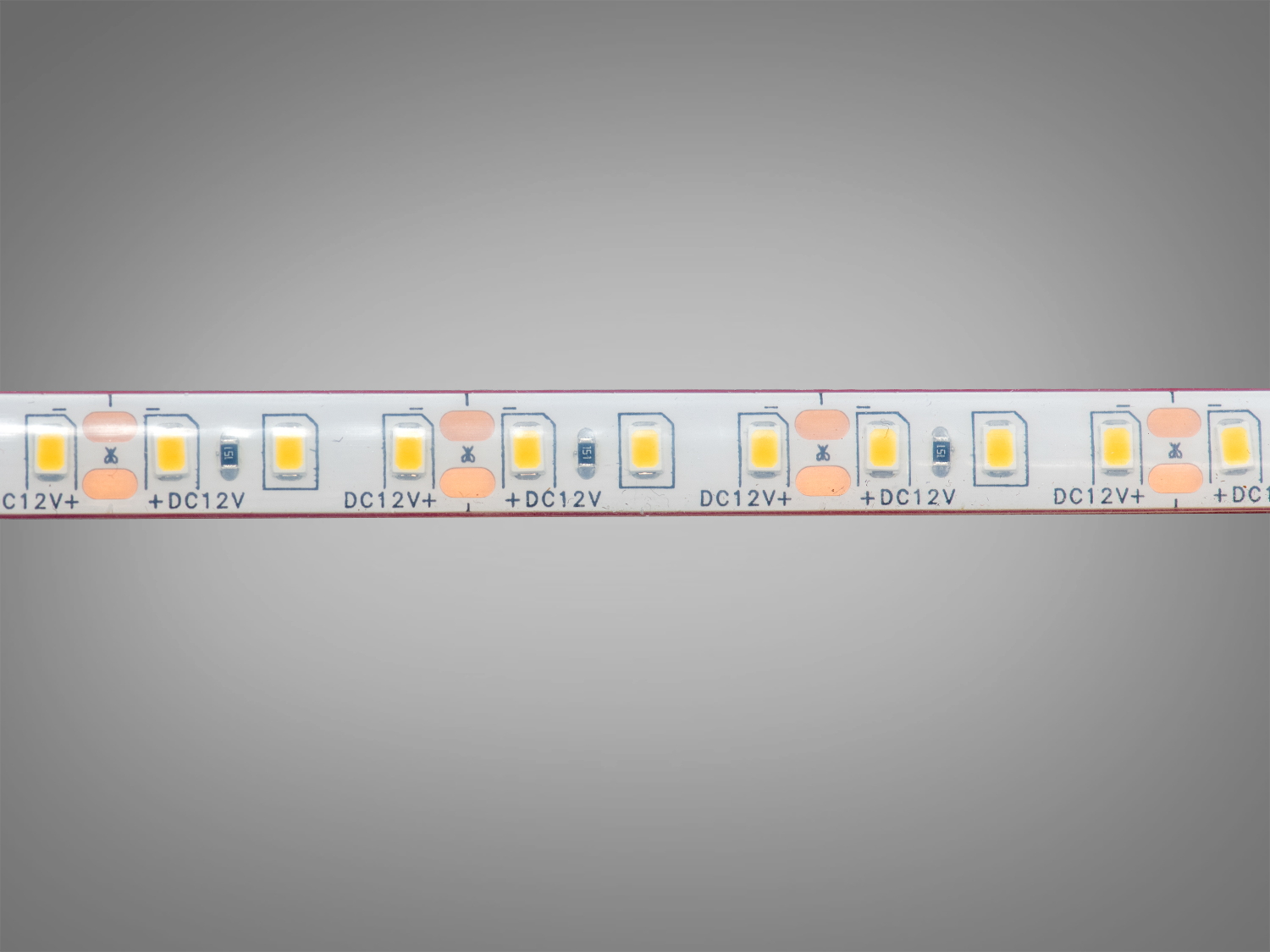 LED стрічка 12В, 120 шт/м, герметична, 8мм, теплий