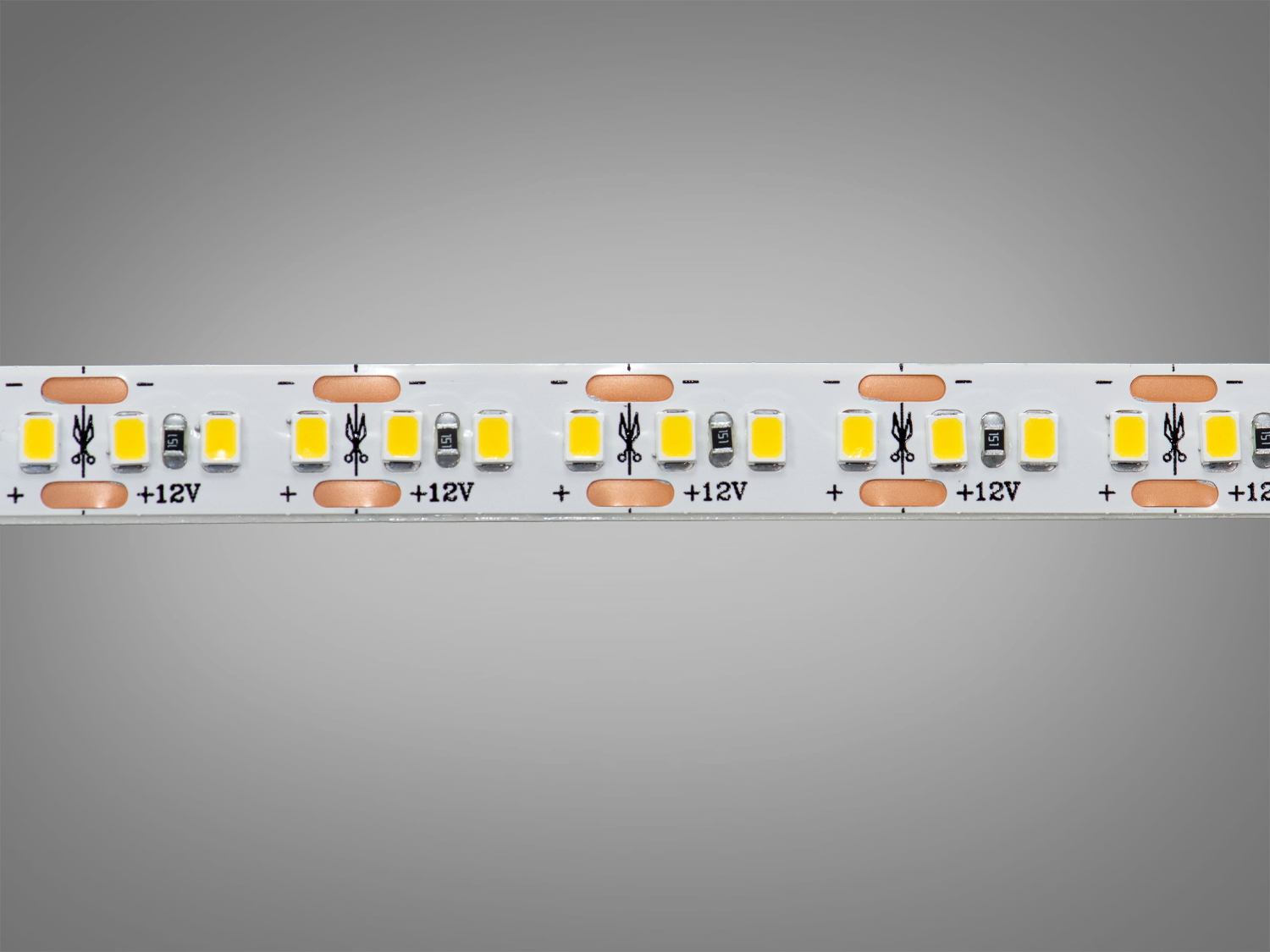 LED стрічка 12В, 180 діодів на метр, 10мм, теплий
