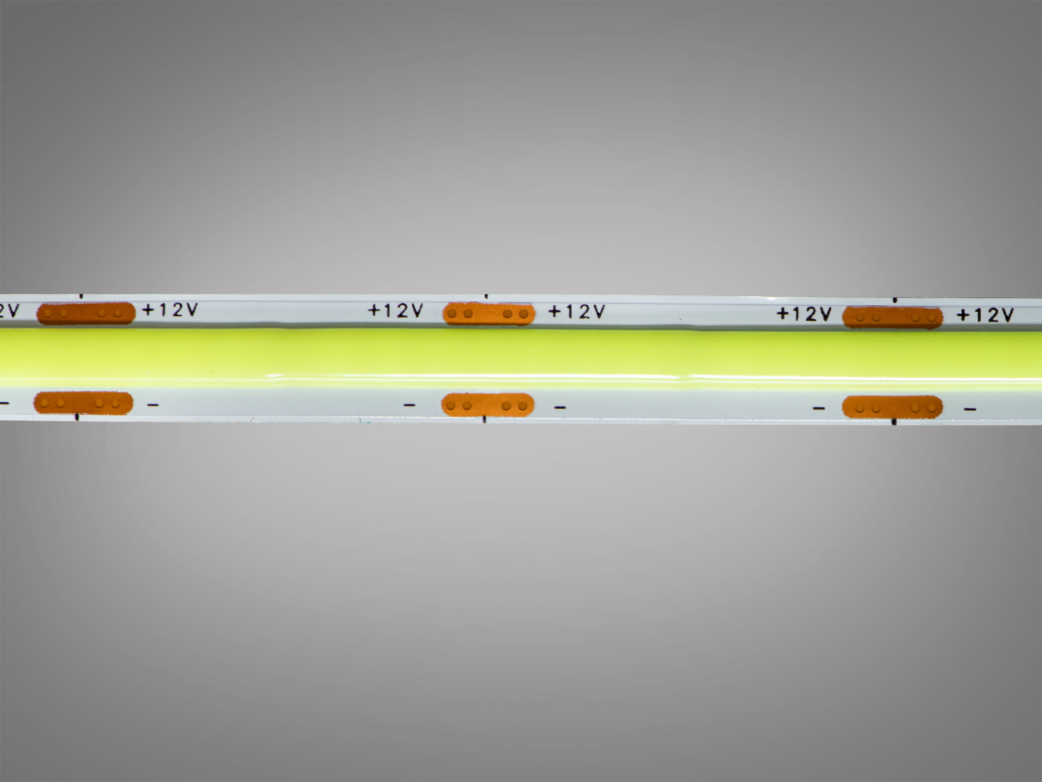 COB LED стрічка 12В, 320 діодів на метр, 8мм, зелений