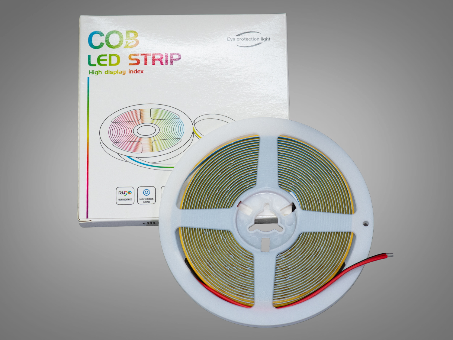 COB LED стрічка 12В, 320 діодів на метр, 5мм, нейтральний