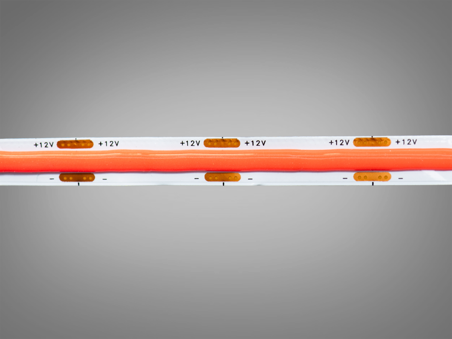 COB LED стрічка 12В, 320 діодів на метр, 8мм, червоний
