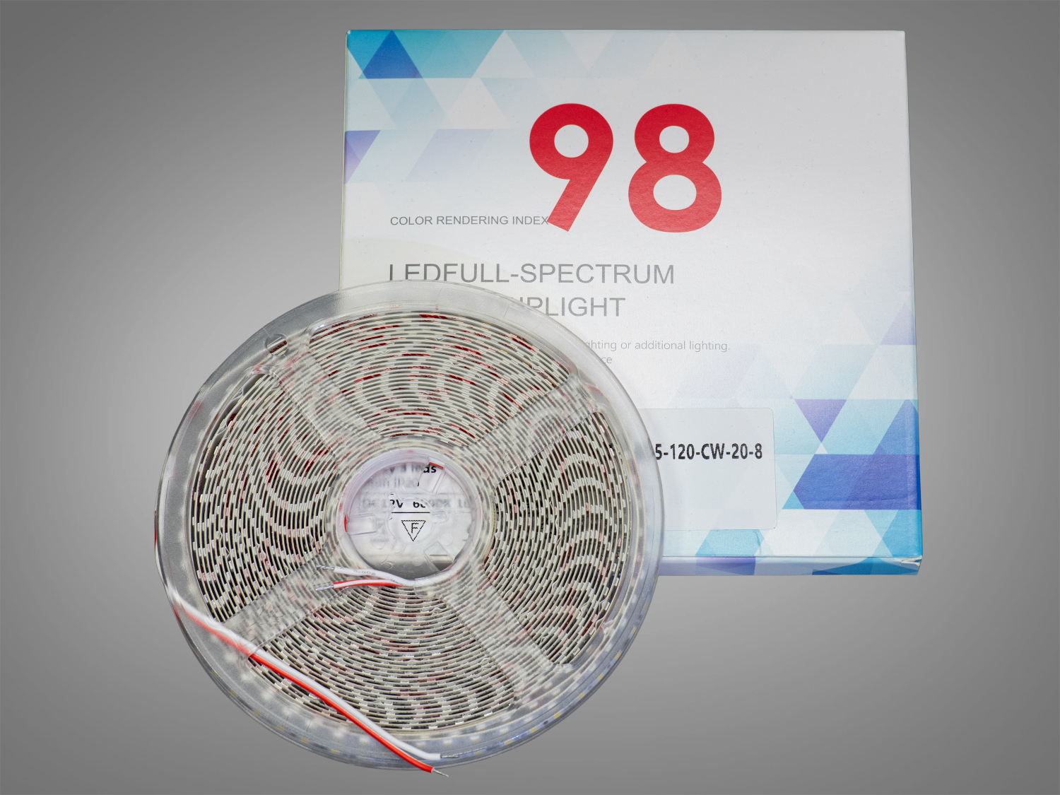 LED стрічка 12В, 120 діодів на метр, 8мм, холодний