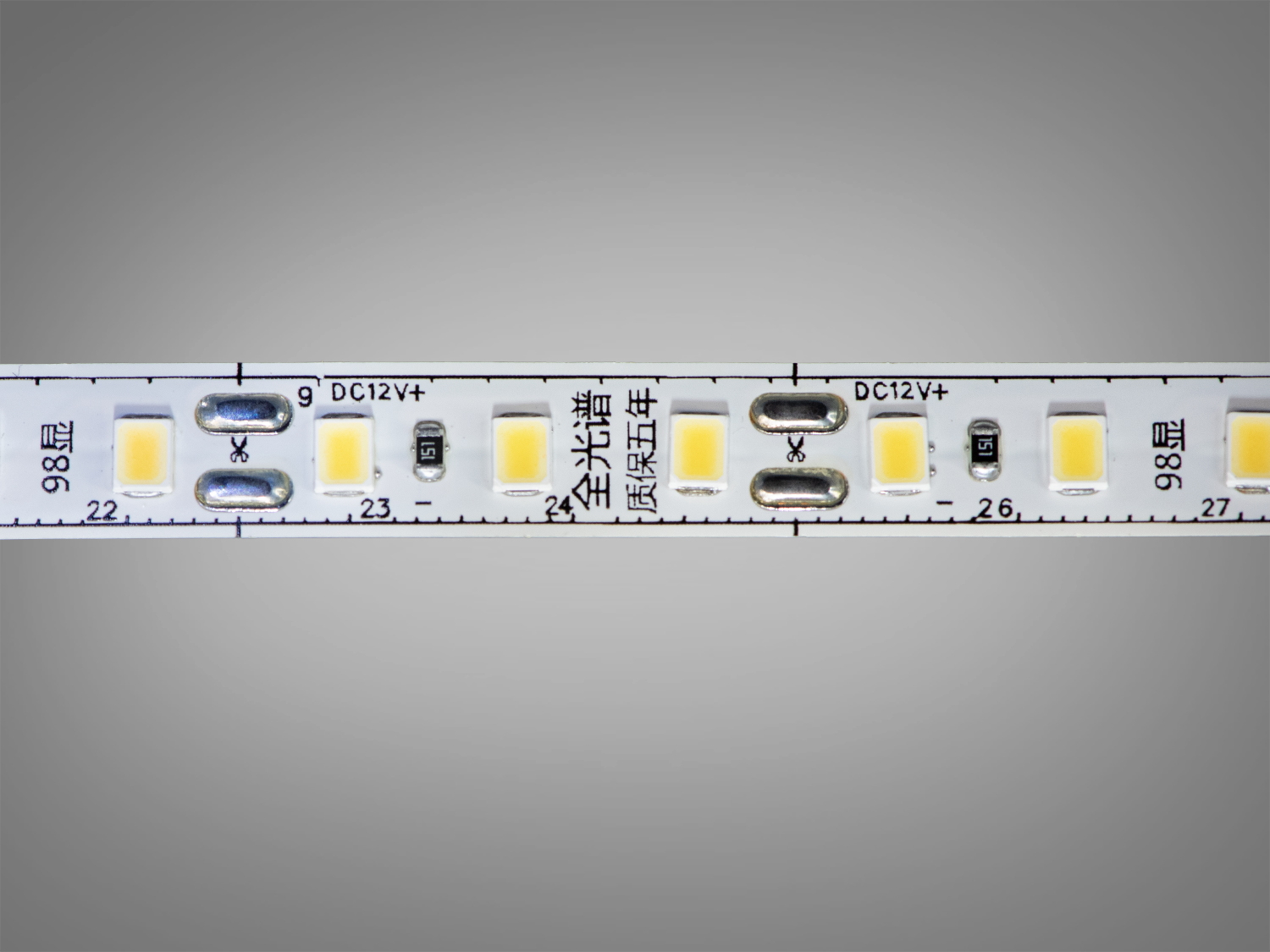 LED стрічка 12В, 120 діодів на метр, 8мм, холодний