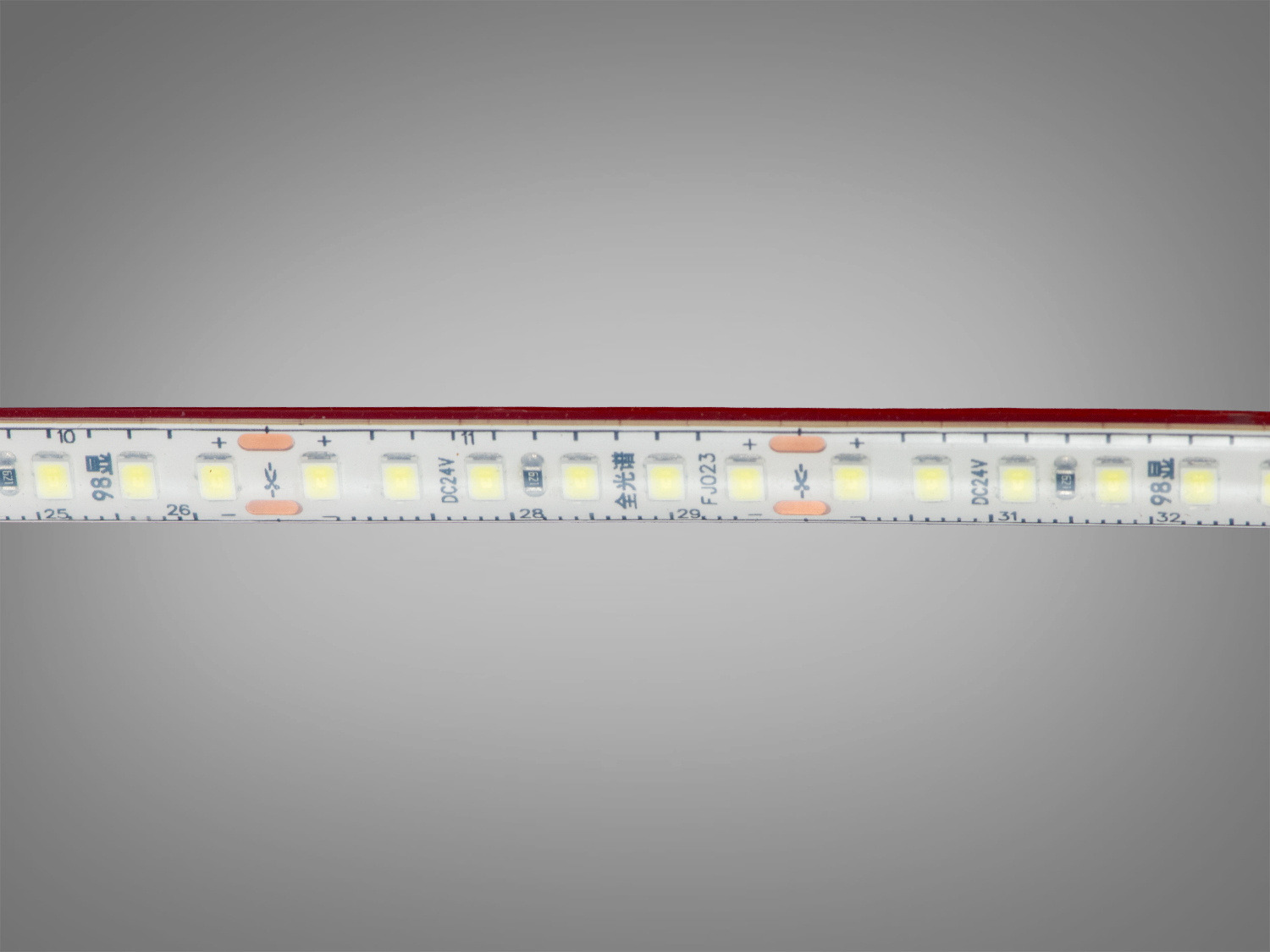 LED стрічка 24В, 180 шт/м, герметична, 8мм, холодний