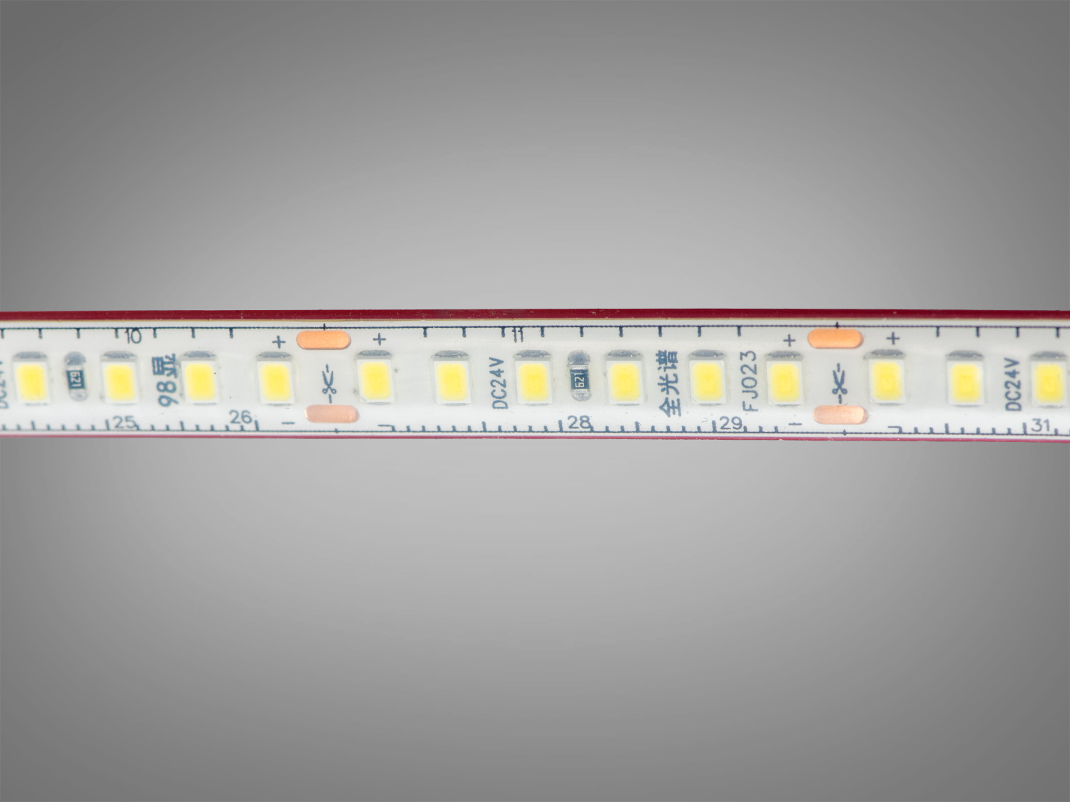 LED стрічка 24В, 180 шт/м, герметична, 8мм, нейтральний