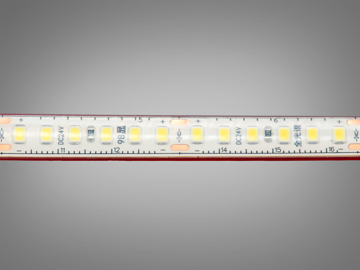 LED стрічка 24В, 180 шт/м, герметична, 8мм, нейтральний