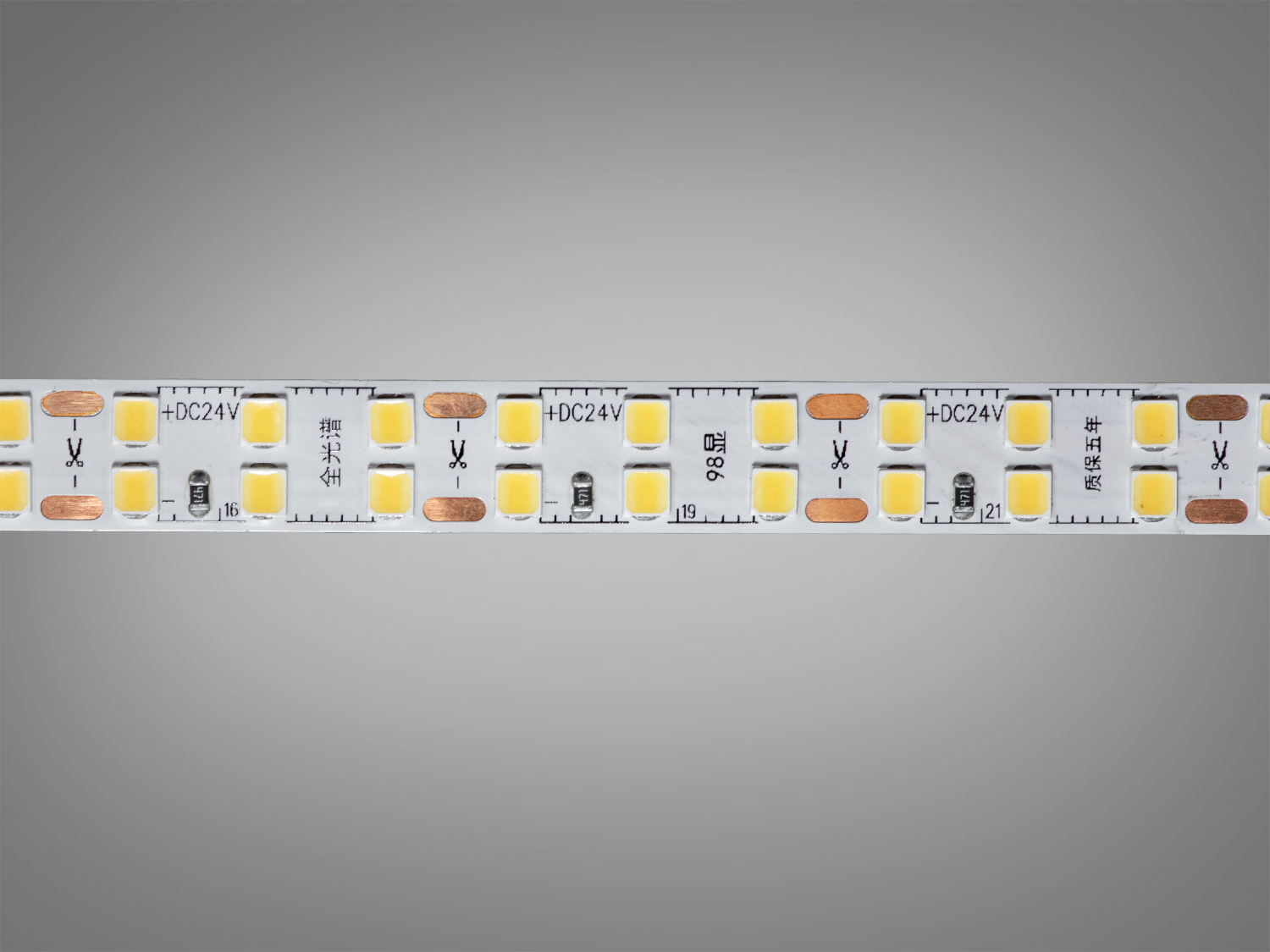 LED стрічка 24в, 240 діодів на метр, 10мм, холодний