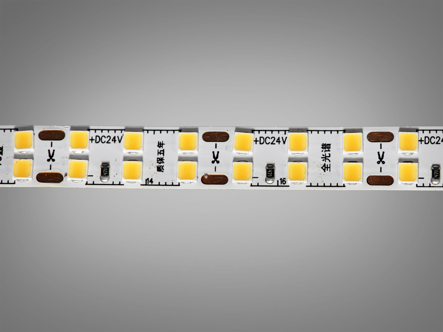 LED стрічка 24в, 240 діодів на метр, 10мм, нейтральний