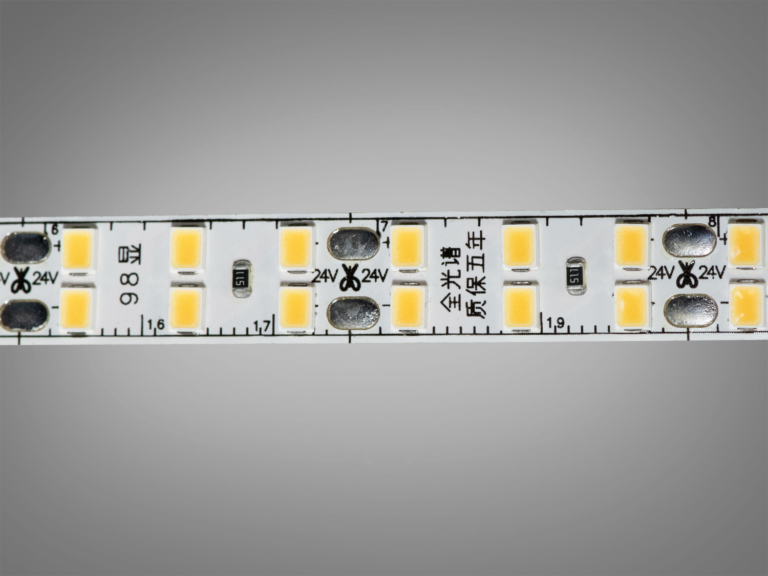 LED стрічка 24в, 240 діодів на метр, 10мм, нейтральний