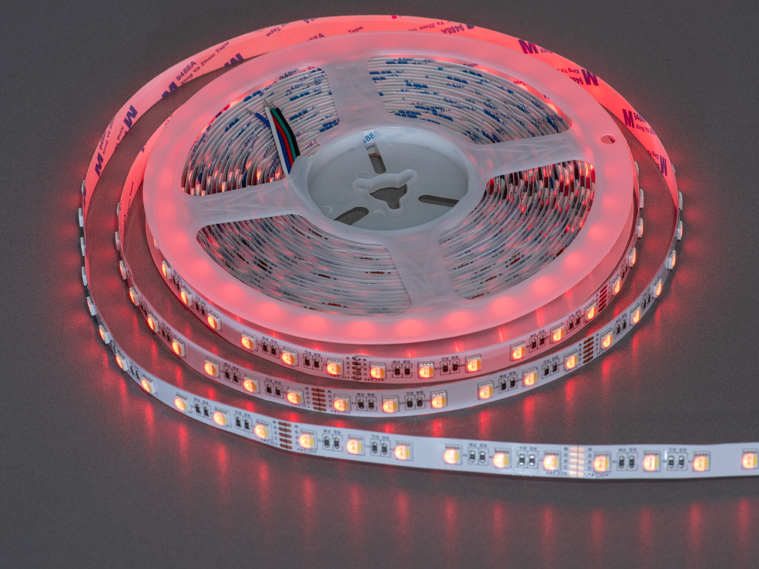LED стрічка 24В, 108 діодів на метр, 10мм, RGB
