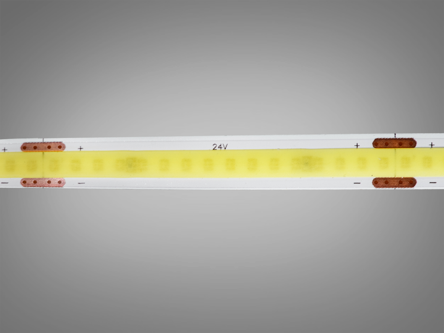 COB LED стрічка 24В, 320 діодів на метр, 8мм, холодний