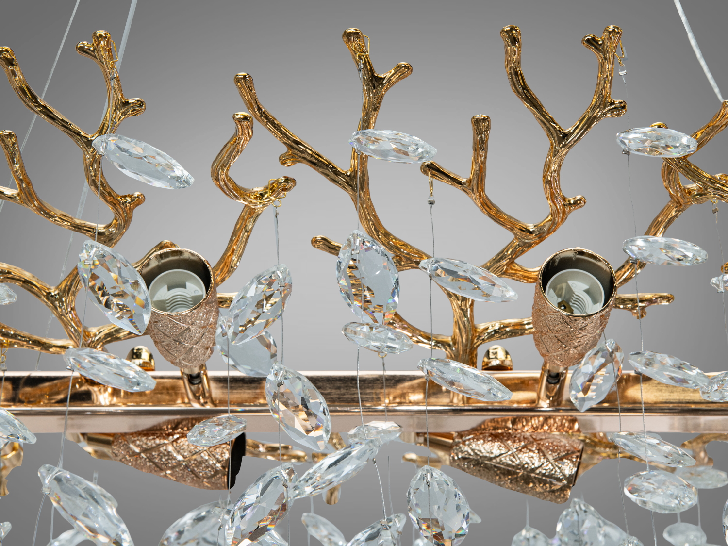 Люстра Diasha Гліцинія золото 12xE14