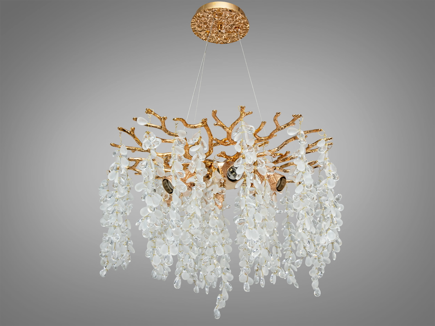 Сучасна кришталева люстра 