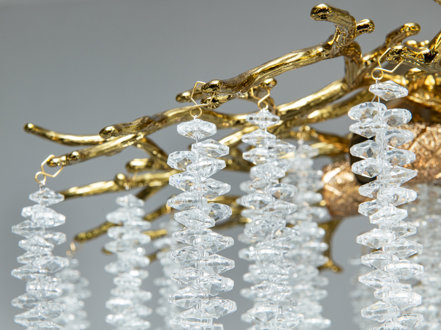 Стельова люстра Гліцинія бронза 7xE14 62 см