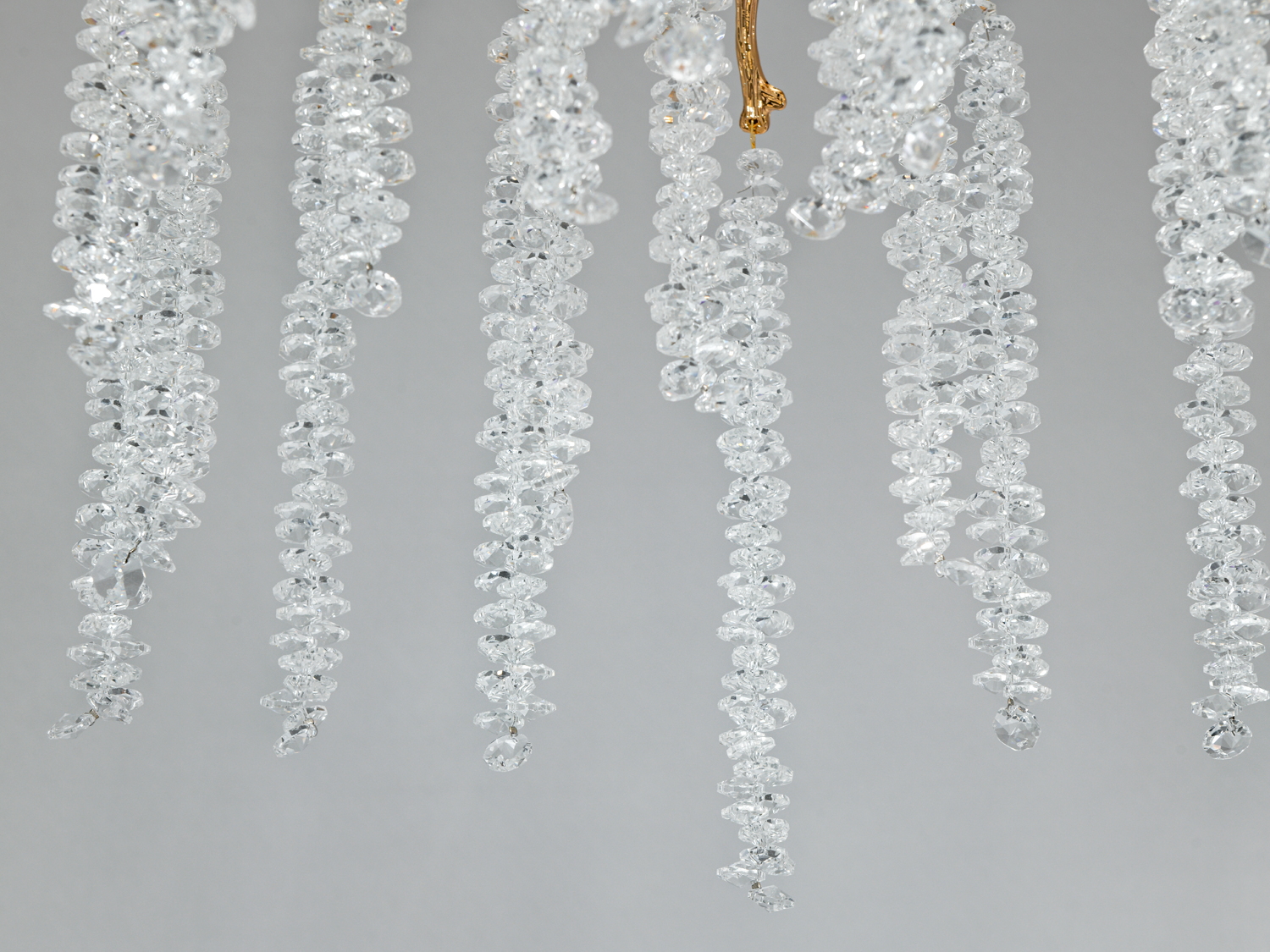 Люстра стельова Гліцинія золото 80 см 9xE14