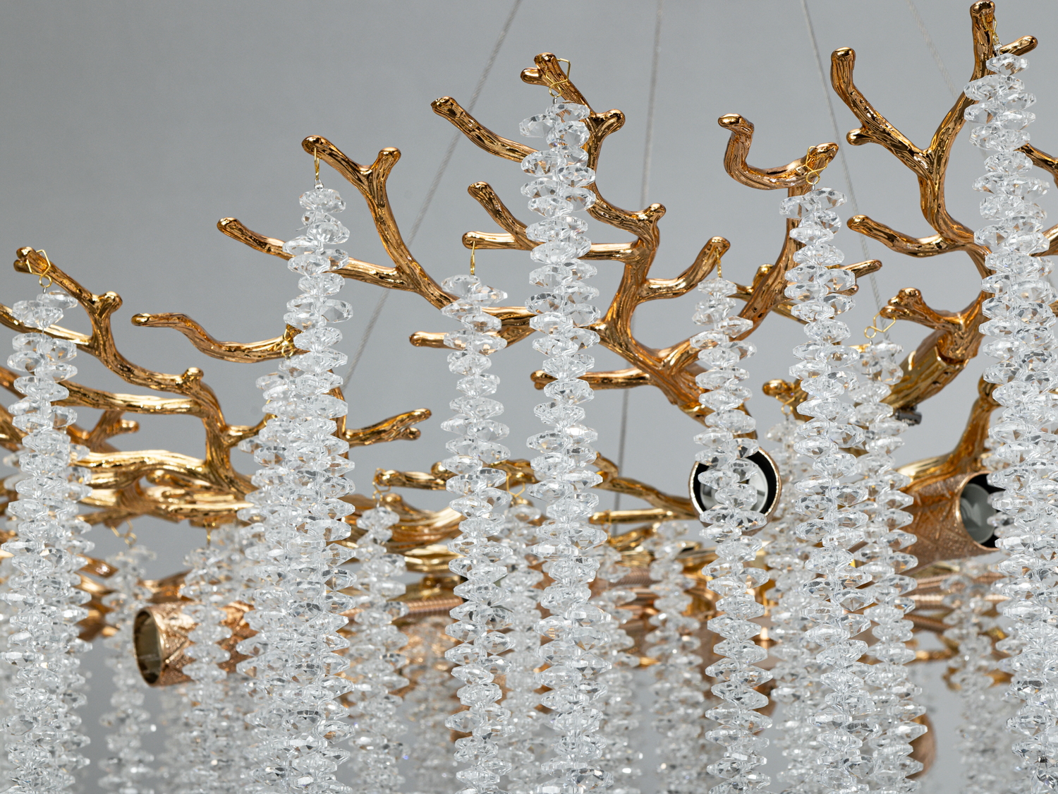 Підвісна люстра Гліцинія золото Ø96 14xE14