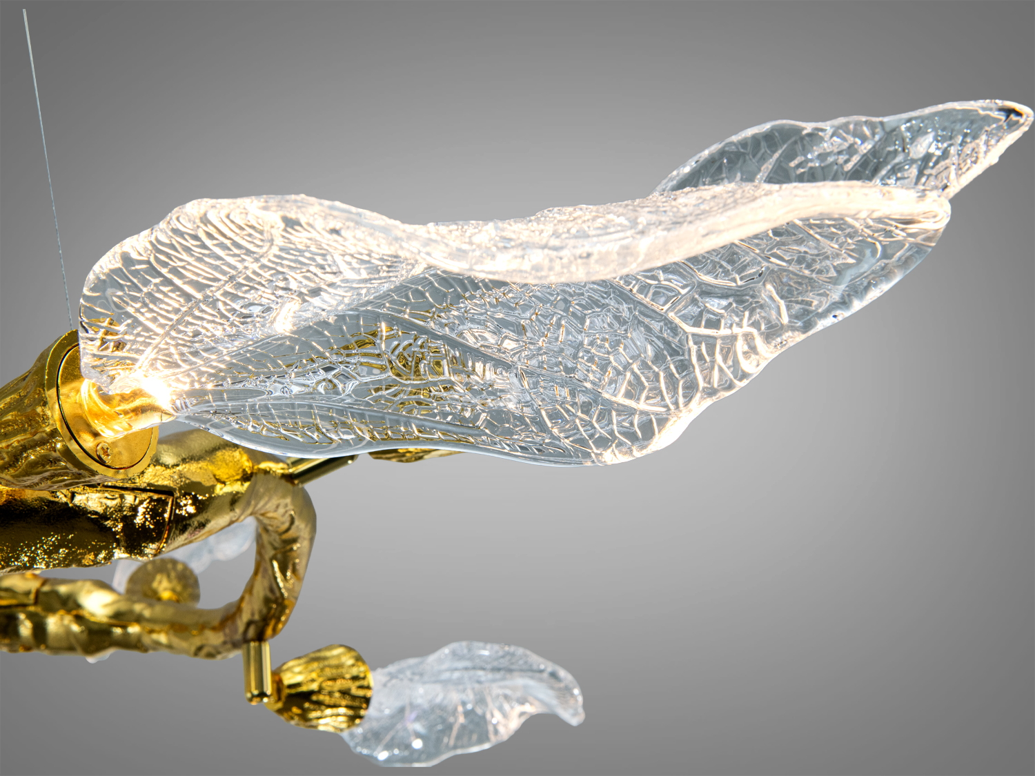 Люстра підвісна Diasha Лофт золото 20 Вт LED