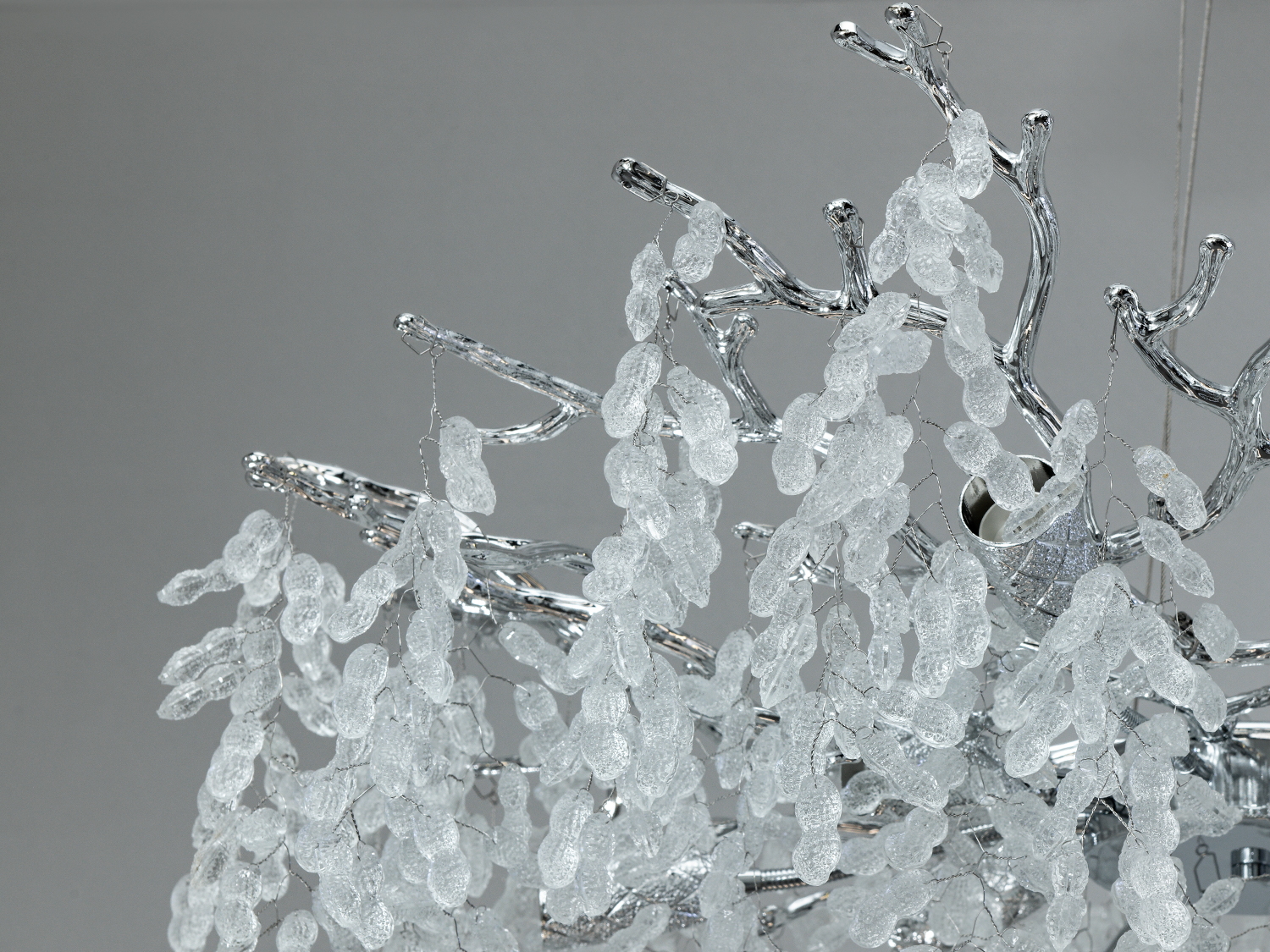 Люстра підвісна Гліцинія хром 76 см 10xE14