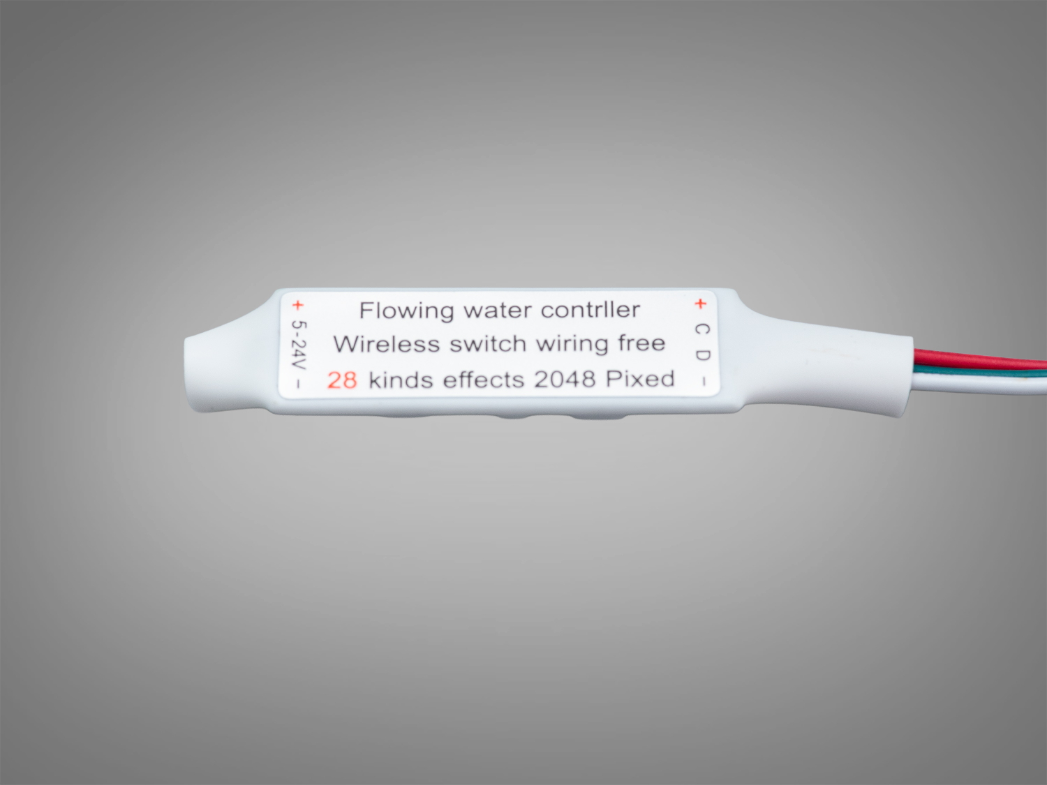 Бездротовий контролер для світлодіодів з можливістю роботи без проводів, підтримує 28 різних ефектів. Підходить для різних інтер′єрів.