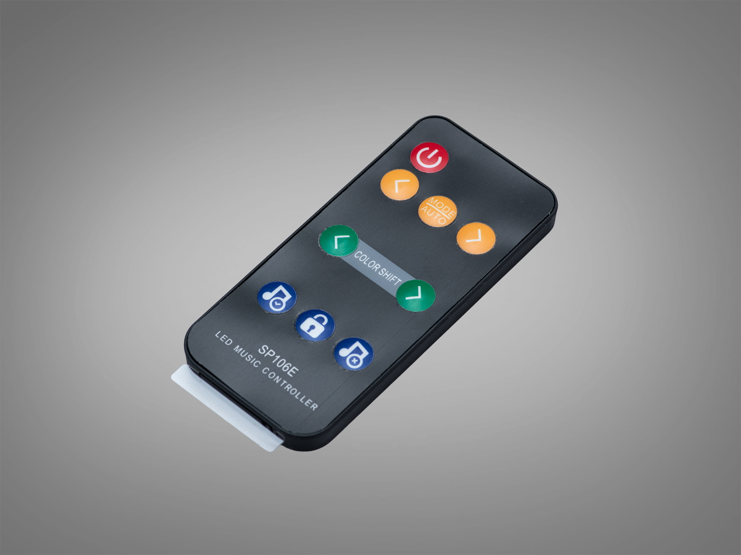 Пульт SP106E з ергономічним дизайном, що дозволяє легко керувати LED-музикою.