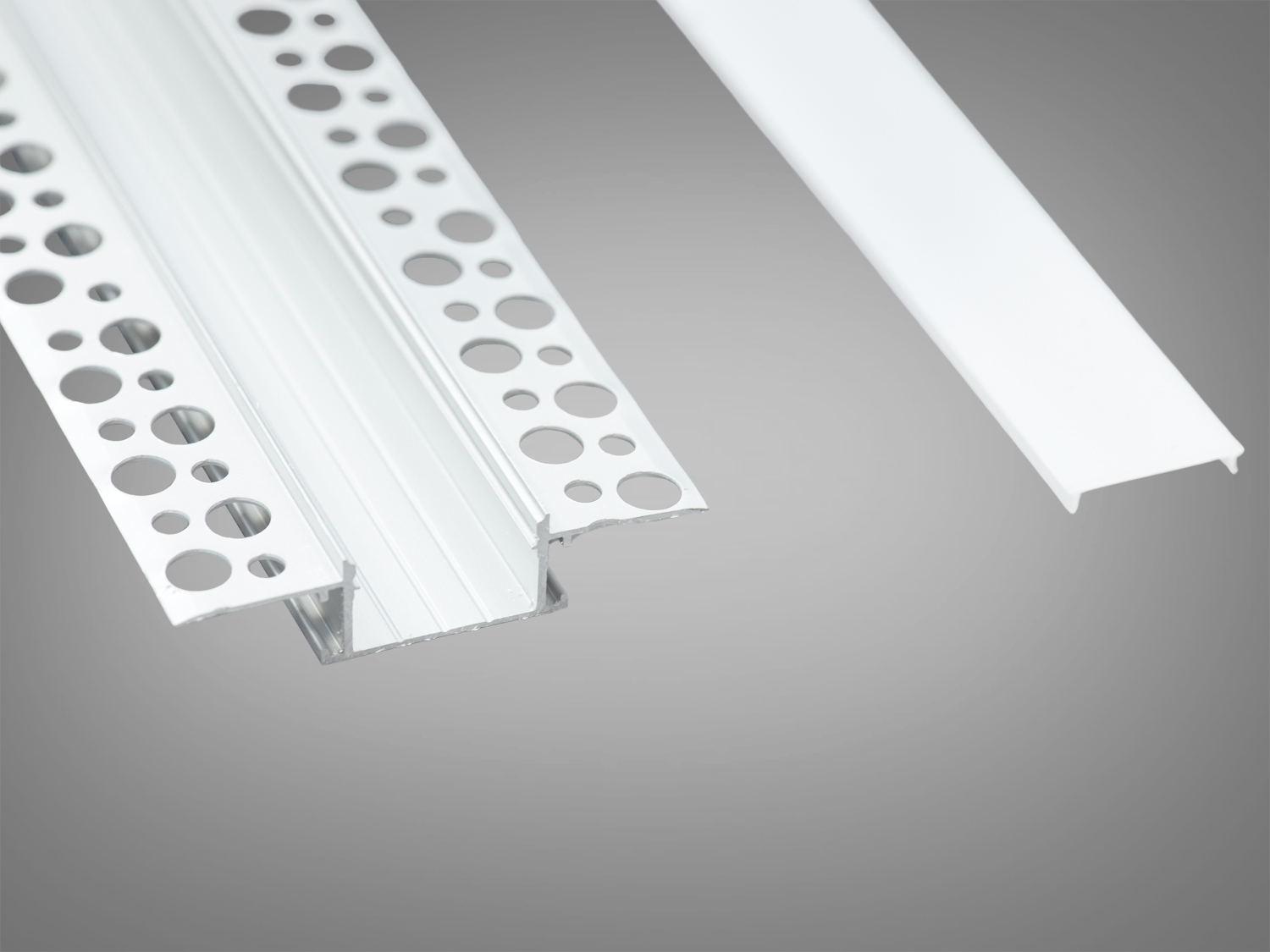 Профіль для LED стрічки, під штукатурку