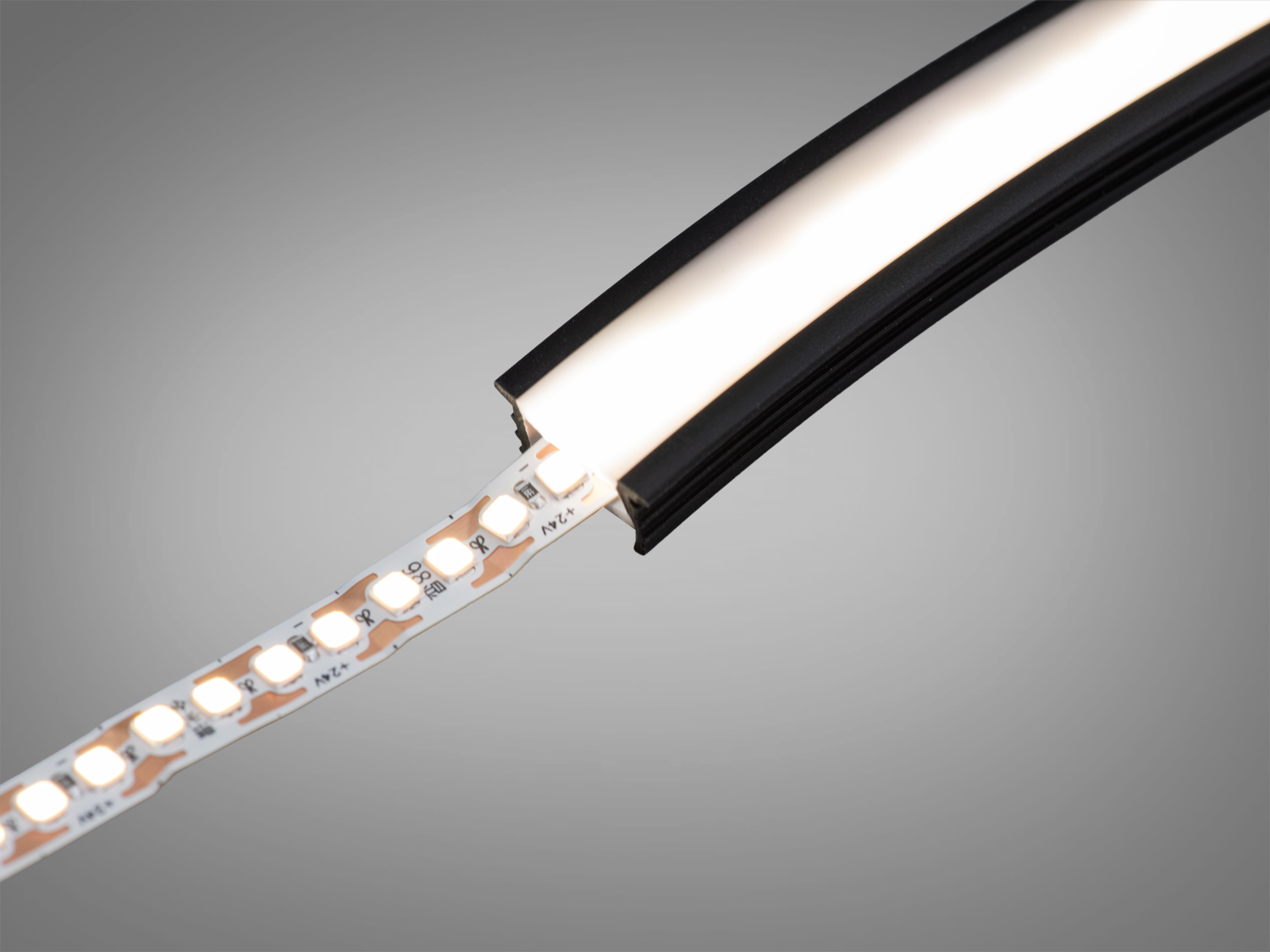 Гнучкий профіль для LED стрічки, накладний