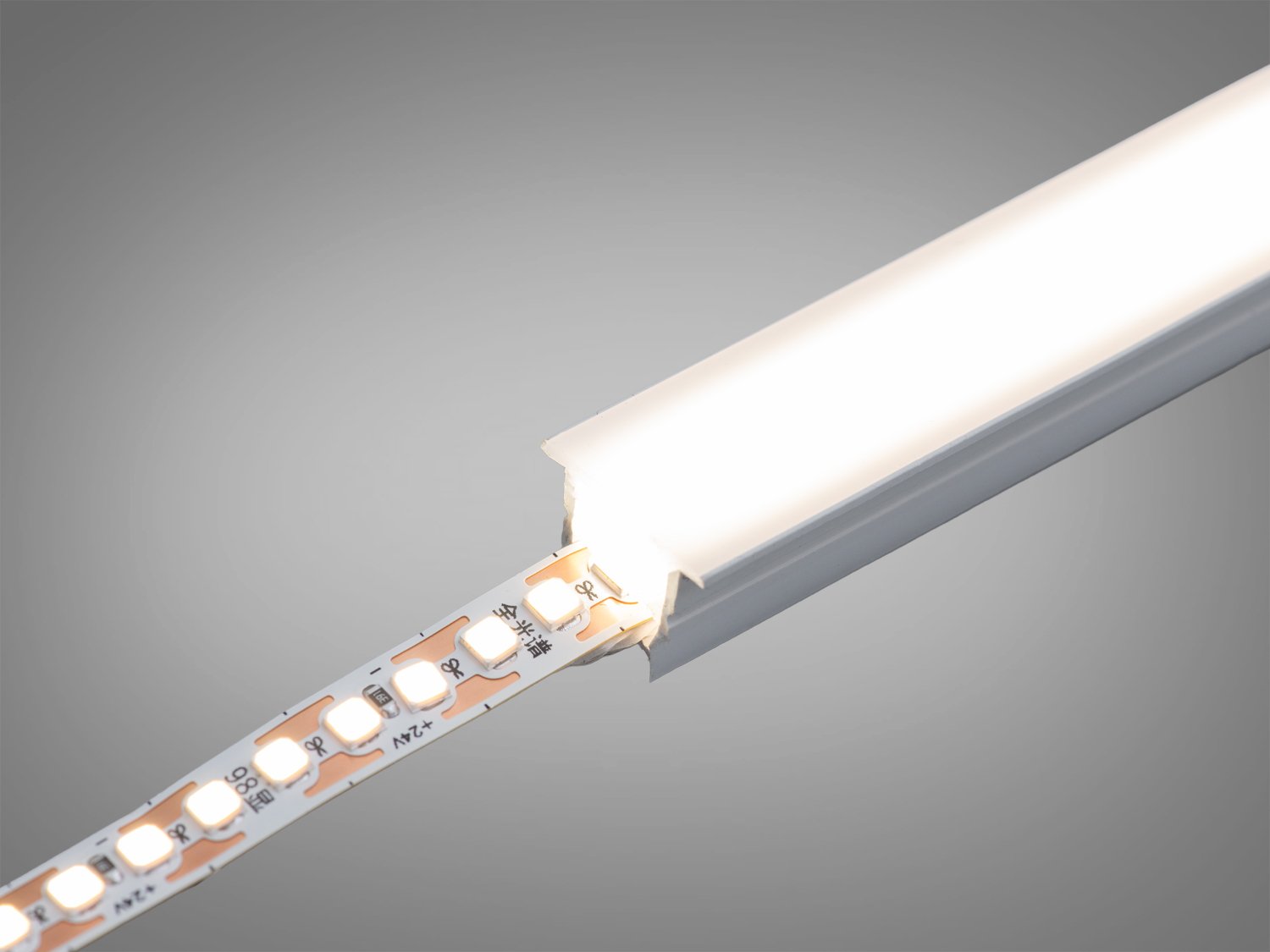 Гнучкий профіль Diasha 1212 білий врізний IP67