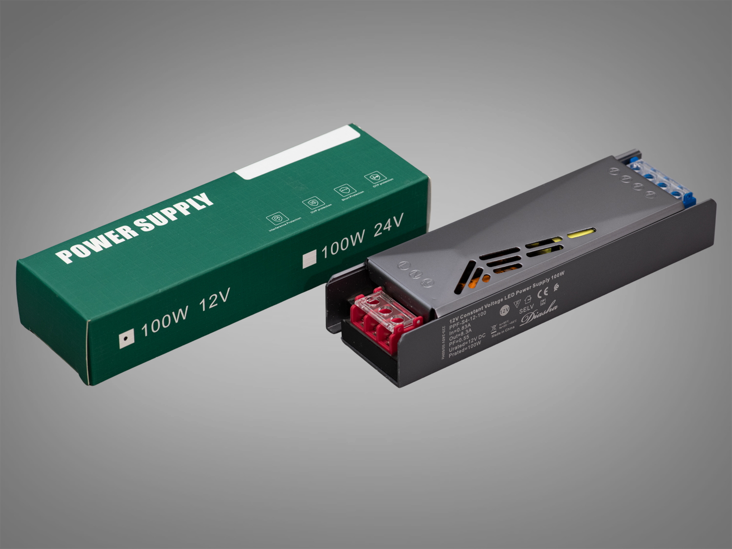 Блок живлення для LED стрічки, 12v, 100Вт, 8.33А. Для складних і великомасштабних проектів рекомендується використовувати потужний блок живлення для LED стрічок 12v. Блок живлення для LED стрічки, 12v, 100Вт, 8.33А. Для складних і великомасштабних проектів рекомендується використовувати потужний блок живлення для LED стрічок 12v.