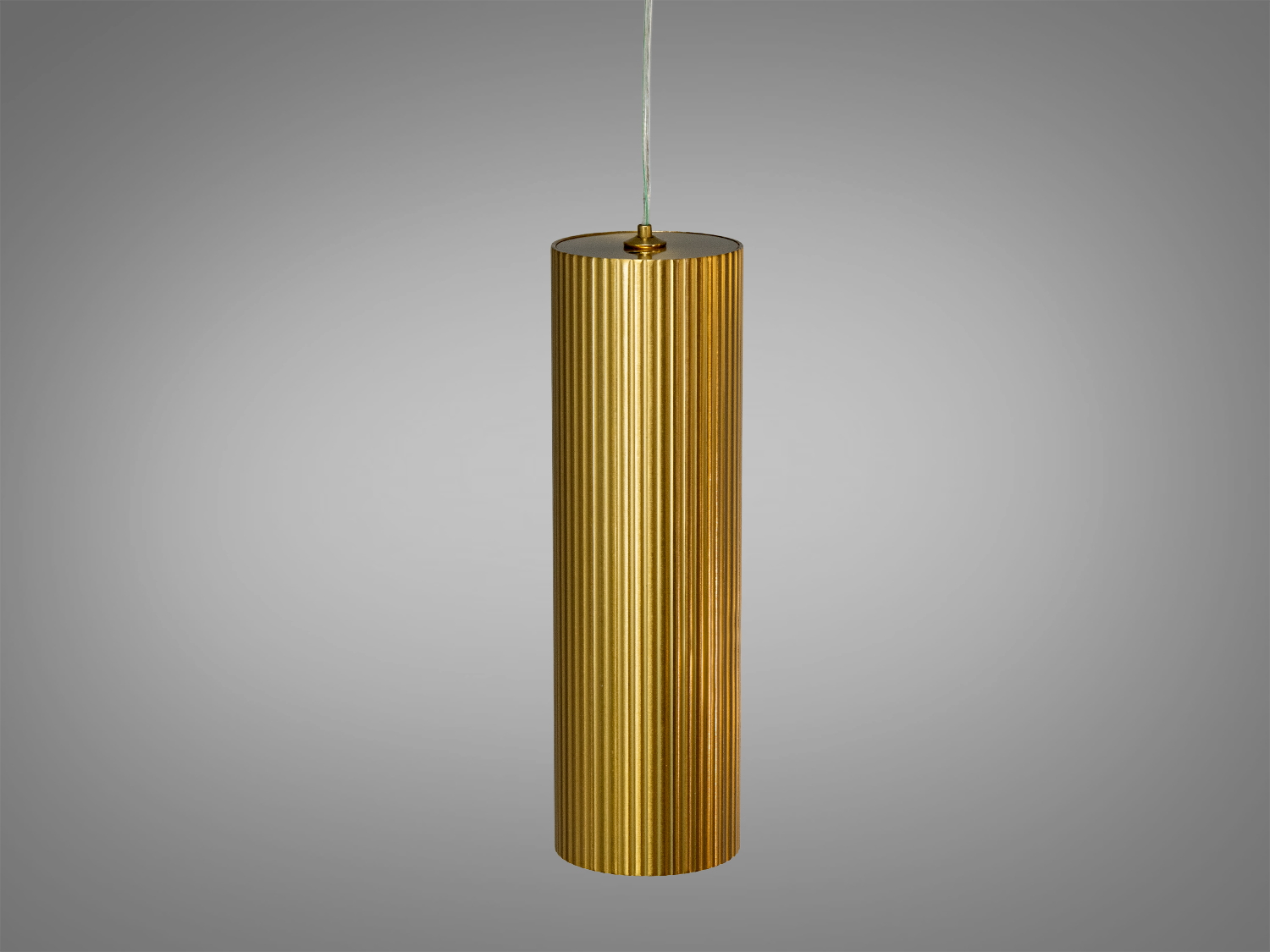 Підвісний світильник циліндричної форми з чорного металу, призначений для сучасного інтер′єру, ідеальний для акцентного освітлення.