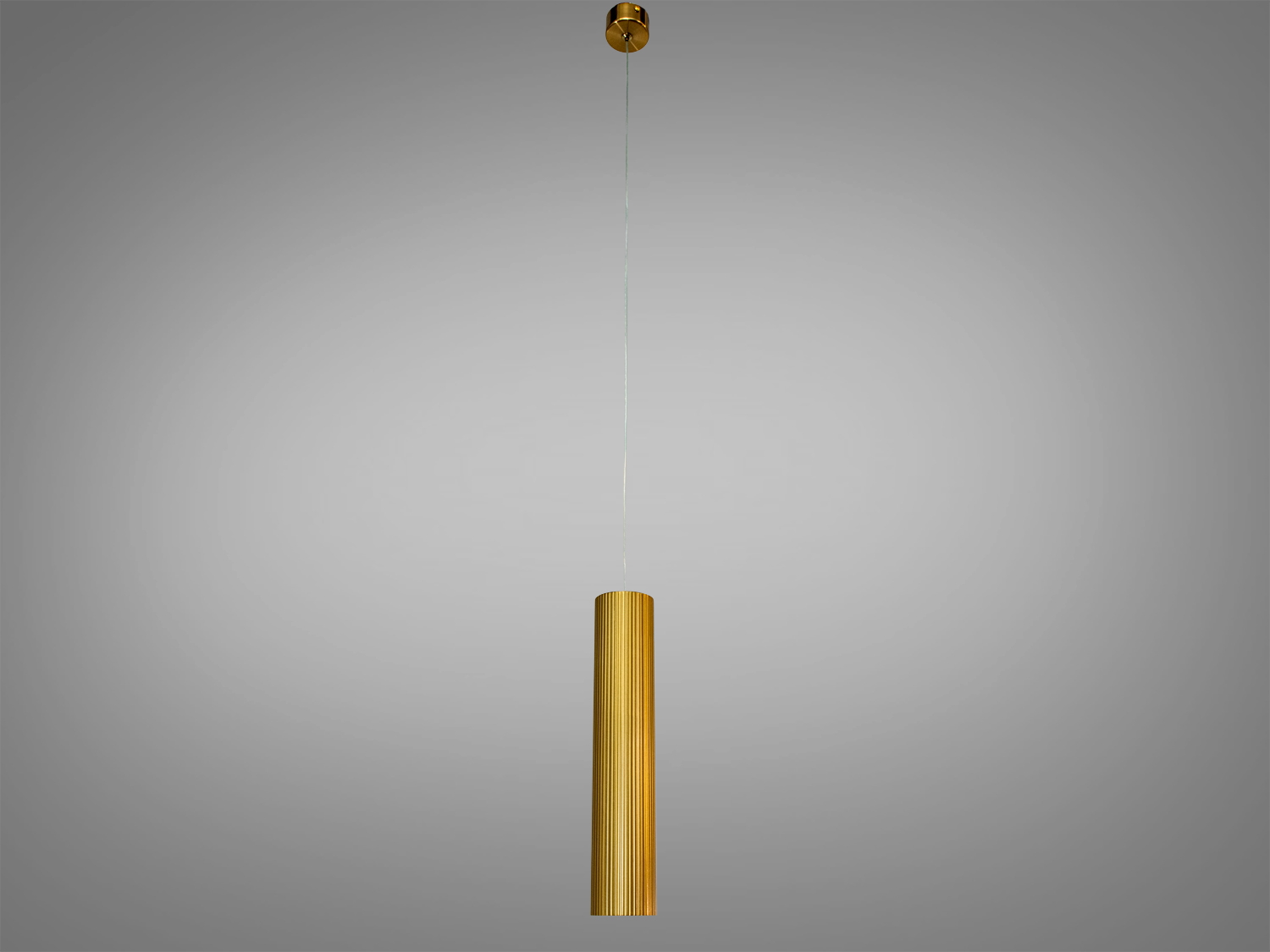 Підвісний світильник з довгим чорним шнуром для регулювання висоти, підходить для різних типів монтажу в сучасному інтер′єрі.