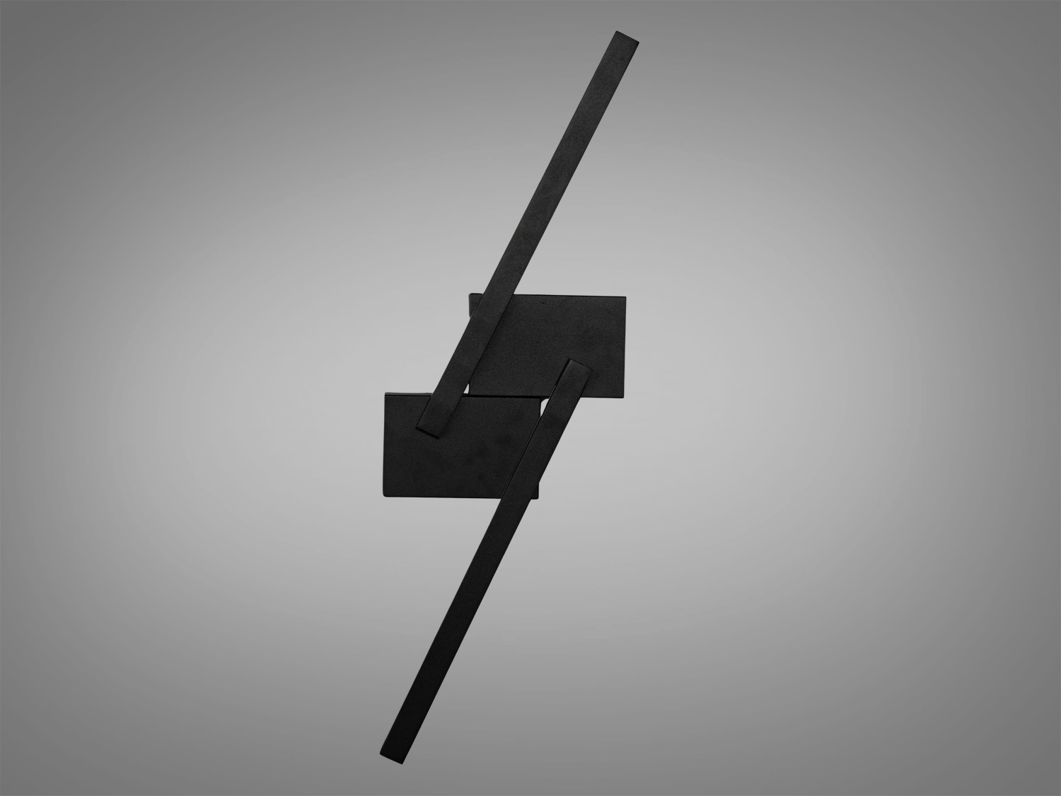 Світлодіодний настінний бра Line Q3-600BKBK чорний 20W з регулюванням кольорової температури