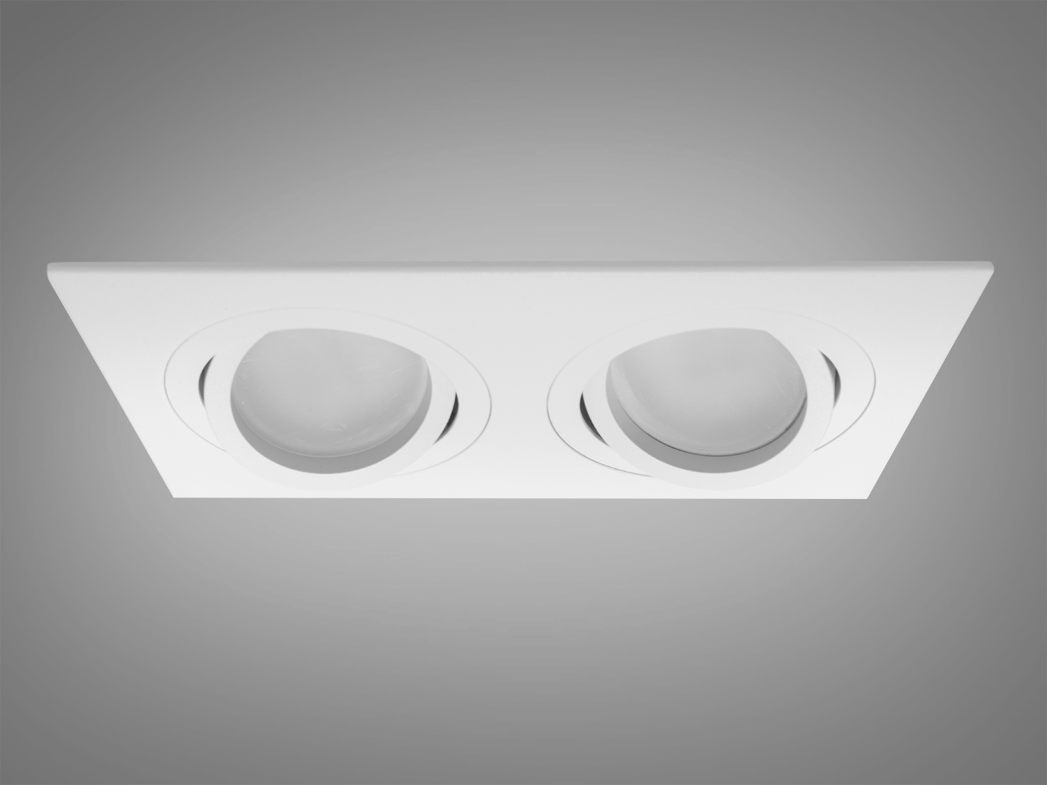 Сучасний здвоєний поворотний точковий світильник на кухню з алюмінію, пофарбований у нейтральний білий колір, є справжнім шедевром дизайну від ТМ 