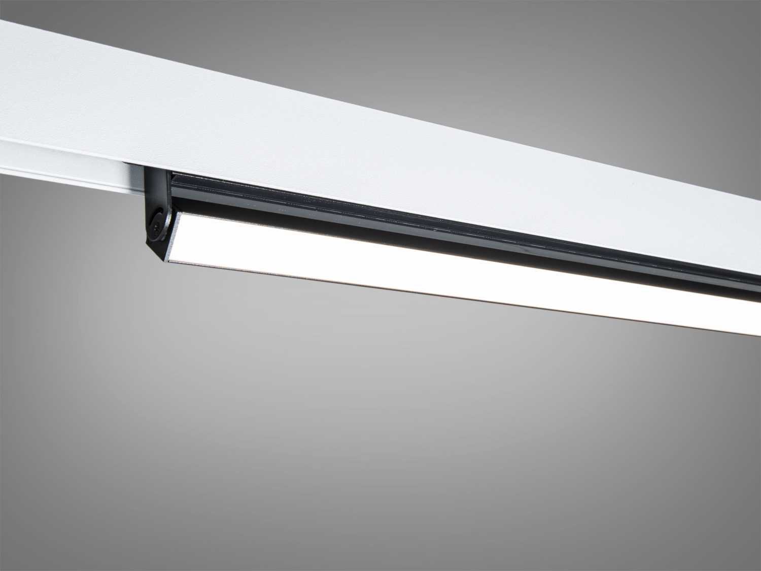 Лінійний поворотний трековий led світильник магнітний, 36Вт, чорний