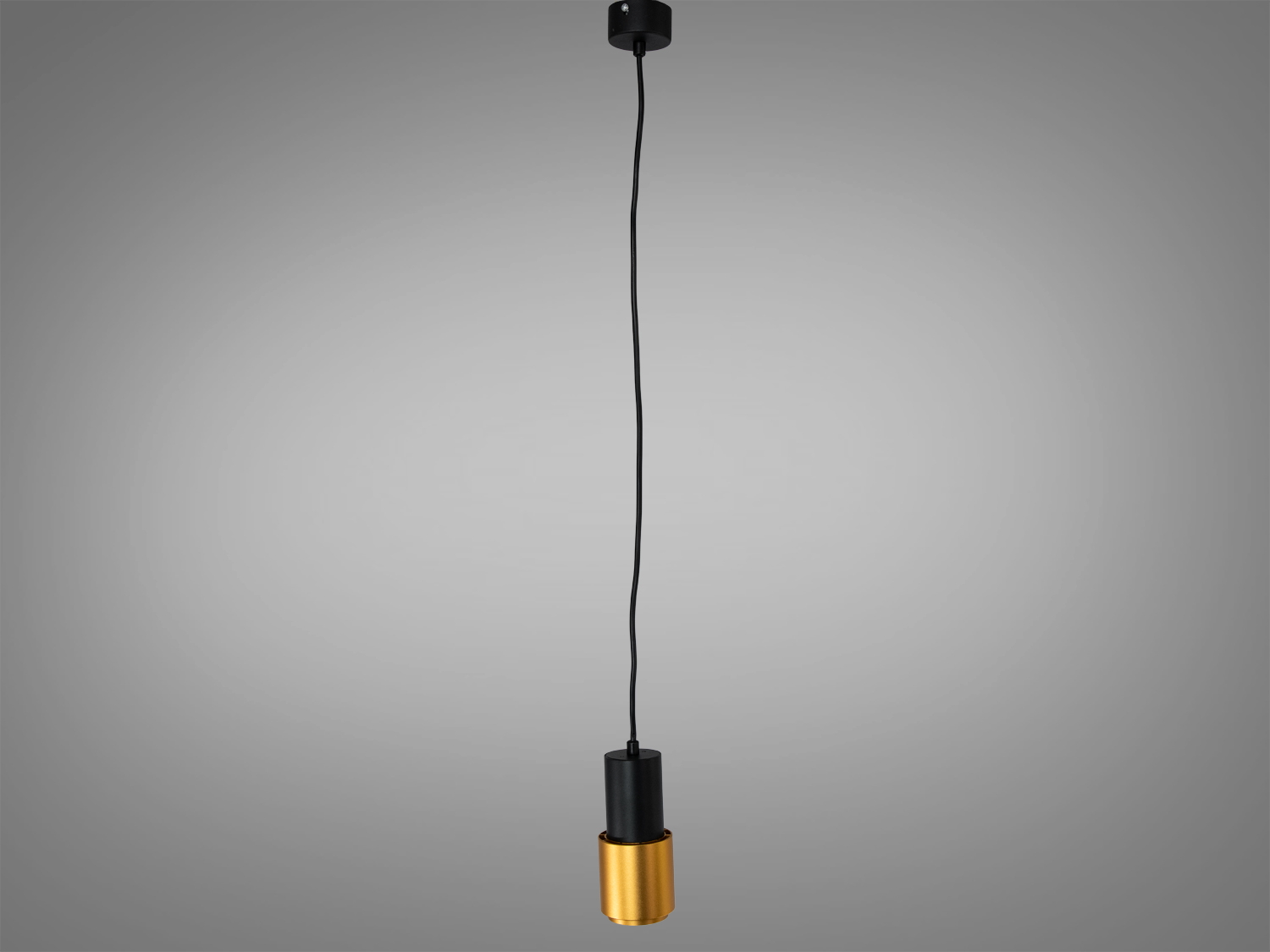 Підвісний світильник тубус GU10 чорний золото