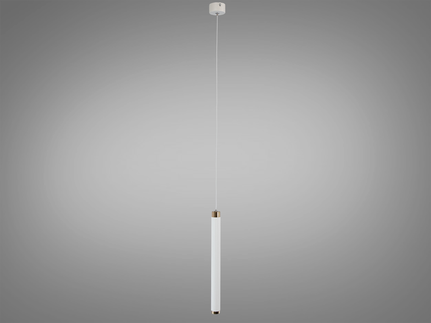 Довгий підвісний світильник з тонким кабелем для монтажу, підходить для високих стель.