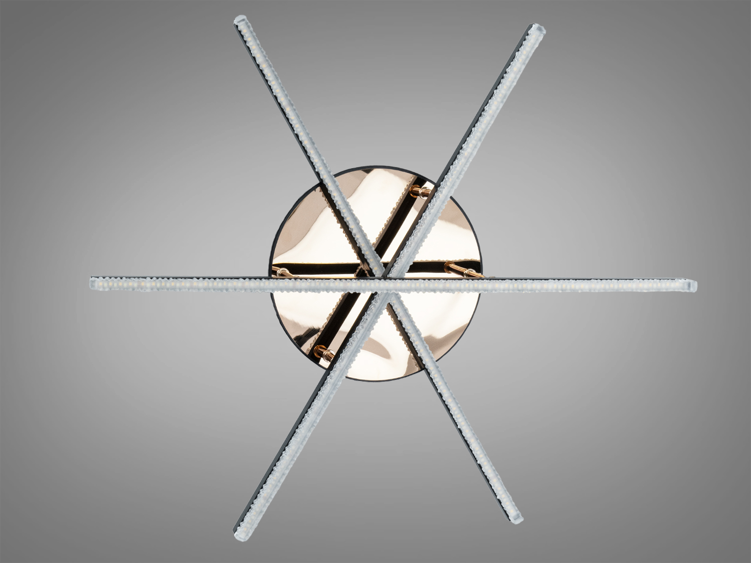 Люстра стельова LED Diasha чорна 48Вт до 8м²