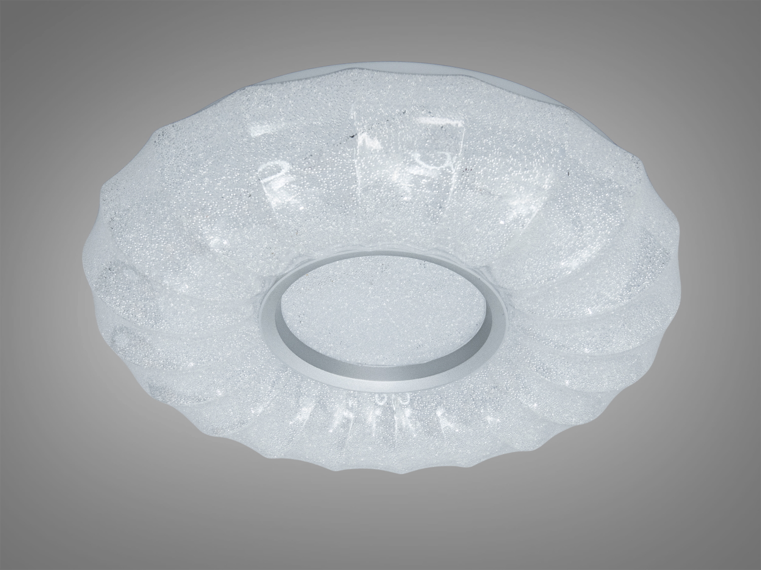 Люстра LED стельова хром 34Вт до 6м² без пульта