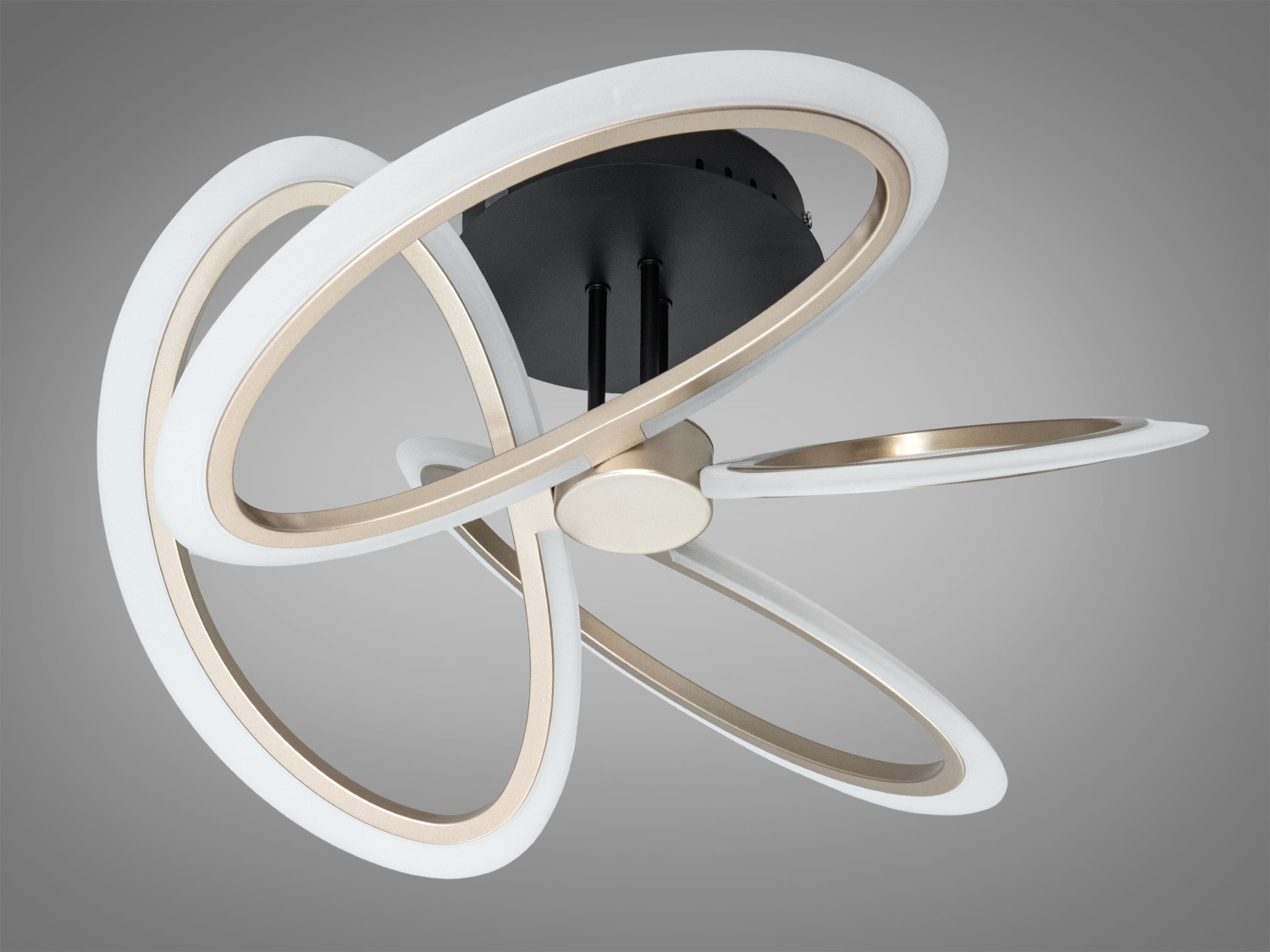 Світлодіодна стельова люстра Diasha WG5144 шампань 60W пульт регулювання 3200-6000K