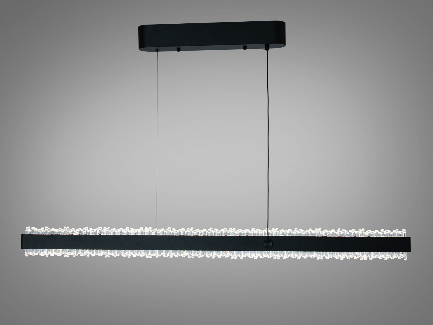 Люстра над обеденным столом XH1002/1000BK: элегантный современный светильник для гостиной, визуальный эффект плавного тёплого освещения, установка подчеркивает уют в интерьере Днепра.