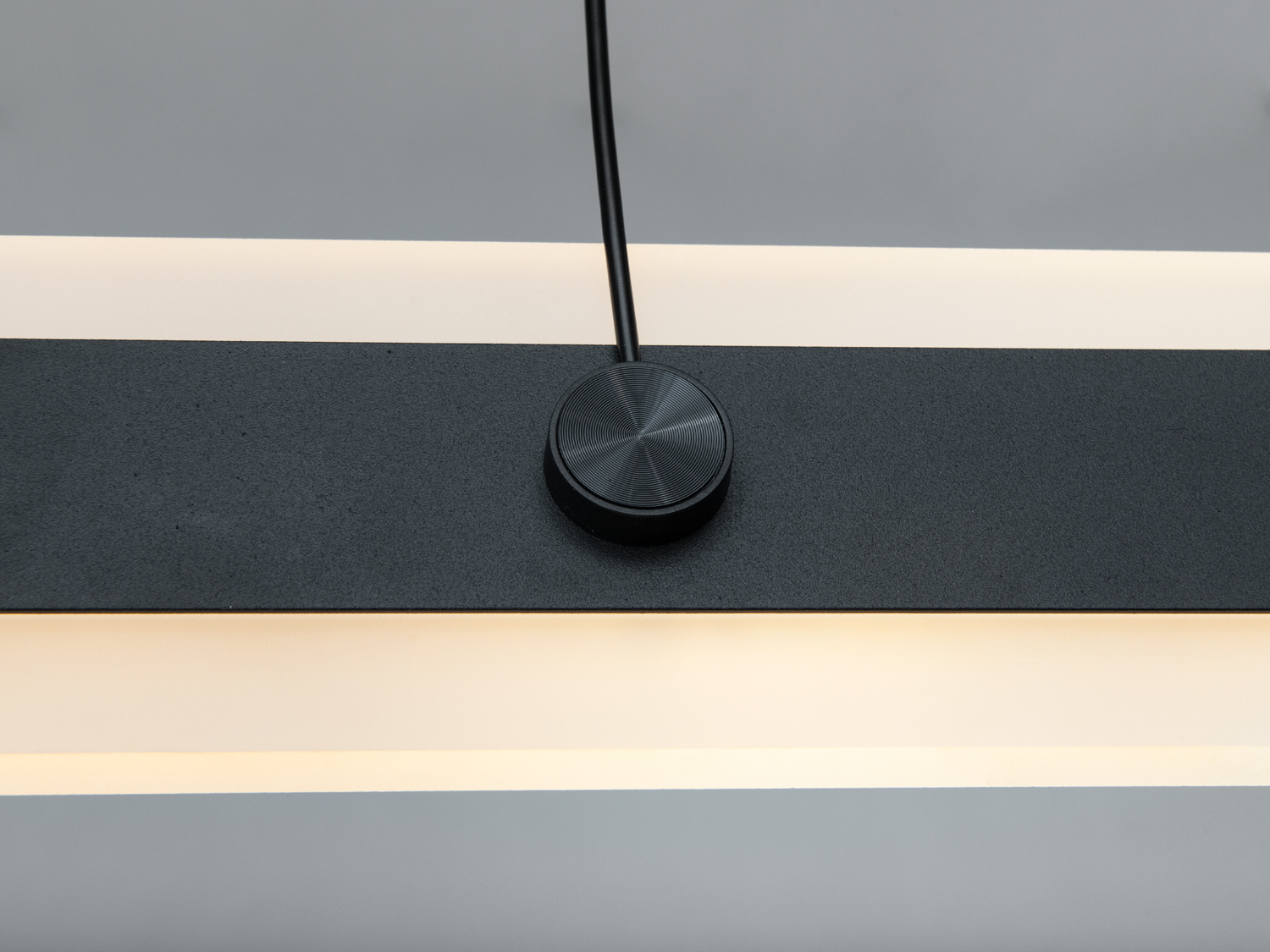 Світлодіодна підвісна люстра Diasha XH1003-1000BK чорний матовий 50 Вт лінійний світильник